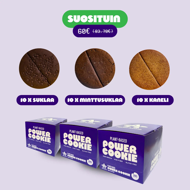 Vegaanihaaste Proteiinikeksibundle (30 keksiä)