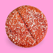 strawberry power cookie vegan protein cookie with text "mansikka"